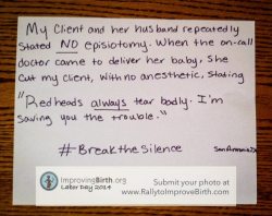 i-was-a-naive-antifeminist:Obstetric violence is institutional violence. Break the silence.
