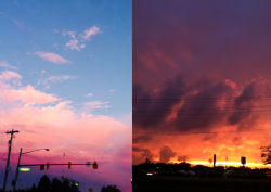 anxyous:  found these pictures of the sky on my phone from the summer &amp; i can’t even believe that they’re real 