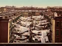 viedomestique:  A monday washing, New York, 1900. 