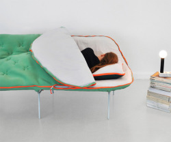luperious:  dont-do-womens-just-raf-simons:  princessstarberry:  Sleeping bag sofa - the need is so mighty.   HAVE YOU EVER SEEN SOMETHING SO BEAUTIFUL  This is magnificent