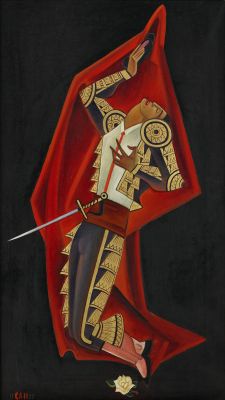 thunderstruck9:  Gösta Adrian-Nilsson (Swedish, 1884-1965), Döende matador [Dying Matador], 1927. Oil on canvas, 80 x 46 cm. 