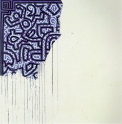 frankiethebaron:Keith Haring ‘unfinished painting’ 1989