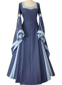 royals-and-quotes:Vintage Royal Medieval Dresses - Blue