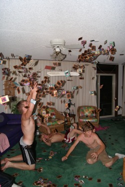 snealiv:The single greatest picture ever taken in my life. We threw Yu-gi-oh cards at the ceiling fan to watch them scatter, and just happened to take a picture right at this exact moment. To this day, this is the only time I’ve ever heard of anyone