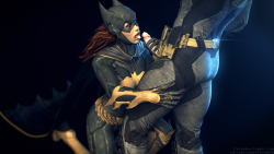 sfmreddoe:  Batgirl! Bad - girl… This was done relatively quickly. Wanted to play around with the Batgirl model. The Arkham Knight models are just great. High-Res (1920x1080) More Batsy can be found on Patreon. 