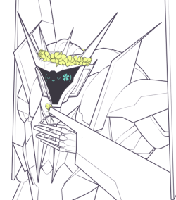 ruadoodles:  I am 100% awful at drawing Transformers. But oh well, I felt like drawing Soundwave with a flower crown. Might colour this at some point. Too tired to really do anything else at the moment. 
