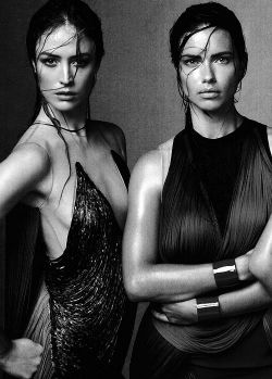  Raquel Zimmermann &amp; Adriana Lima in ”Team Brasil” for Vogue,June 2014 by Steven Meisel 