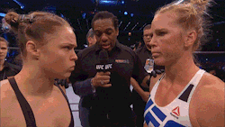 dhxpe:  domonificent:  ayebruhchill:  queefybuttcheeks:  shoulda touched dem gloves smh  Pride comes before the fall  I Always Think the Humble Ones Always Have the Upper Hand So I Don’t Feel Bad That Holm Beat Her Ass. Bye Ronda Girl.  Damn I ain’t