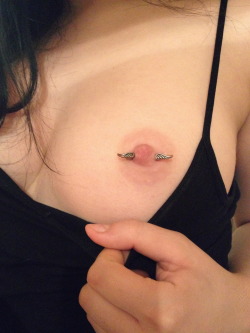 mynaughty:  God I love pierced nipples