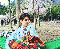 mintytaemin:  Taemin falling off the hammock~ 