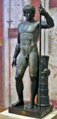 elwicho:  Bronze statue of Antinous, favorite and lover of the Roman emperor Hadrian. He was deified after his death, being worshiped in both the Greek East and Latin West.