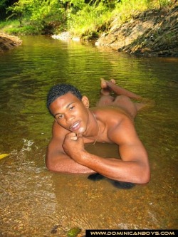 dominicanblackboy:  Cute and Sexy Dominican hot tight ass hotboy posted up outside naked wit all that yummy dick!