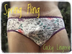 cockylingerie: It’s Spring Fling!  Time to go outside in your panties and play!  Or is it go outside and play in your panties?  I like the sound of both.    Cum back for the fun and remember to show us your Spring Pantie Playing pic’s.  Original