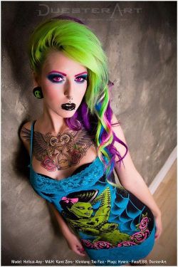 neon lime xpost rgirlswithneonhair #MakeUpFetish