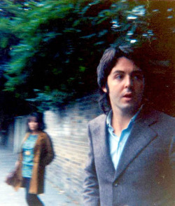 soundsof71:Paul McCartney, outside his Cavendish Avenue home in London, a short walk from Abbey Road