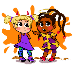 xubsdraws:  But what could be bad about a girl named Angie? 🍪🙇🏼‍♀️🙇🏾‍♀️🚼 | Two of my favorite rugrats! Bonus points if you recognize the quote👌🏾✨Patreon | IG | Twitter (18+)