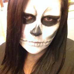 It&rsquo;s skull time. #death #skull #skeleton #makeup #melbourne #fun