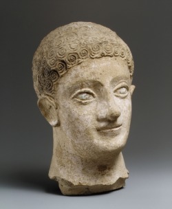 the-met-art:  Terracotta head of a youth, Greek and Roman ArtMedium: TerracottaThe Cesnola Collection, Purchased by subscription, 1874–76 Metropolitan Museum of Art, New York, NYhttp://www.metmuseum.org/art/collection/search/241012