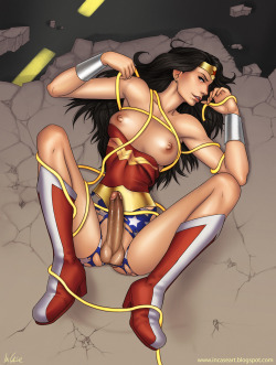 kittenofdarkness:  Wonder Woman, i never liked you too much, but i do now, i really do.Enjoy the last of the superhero futa stuff &lt;3