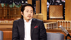 michonnegrimes:  get to know me meme - [3/?] celebrity crushes → steven yeun  At the end of the day, if you can’t say a line right, it does not matter who your contacts are. 