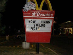 Now hiring smiling pieces of shit