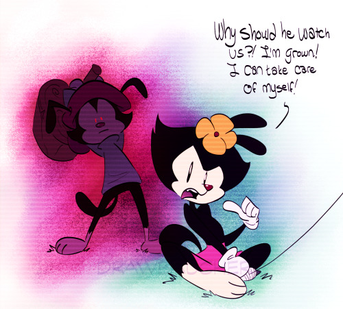 Wakko’s about to murder Dot. Now in color.(sarispy56) 