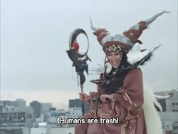 thewyrdwain:  school-marm-charm:  That moment when the evil witch who has been sealed away for 170 million years, speaks the truth ….   Is Rita Repulsa on a flying bike? She’s an alien witch who creates monsters that could level cities and she’s