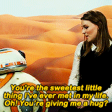 rubyredwisp:  I challenge anyone not to love BB-8. – Daisy Ridley 