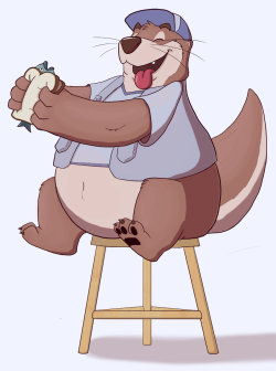 rudderpop:  tenderule34:  puffinpopsicle:  i drew a chubby otter because duh  OMFG  BABY  Ever so adorable!!