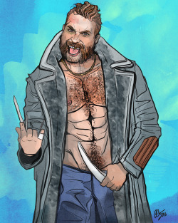 rebelrebelblackandwhite:  Jai Courtney looks insane and also v sexy in “Suicide Squad”! Here’s an illustration I did of him as Captain Boomerang in the movie! 