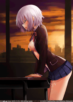 ecchi&mdash;senpai:  I found this gif and I can’t stop watching 😍💦 (Re-uploaded to fix the loop)
