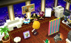 tinycartridge:  Are you ready for this? A Game Center CX-themed Animal Crossing: New Leaf room I can hardly type this post, that’s how much my hands are trembling right now… It’s so beautiful… The jacket, the dry erase board, and even the area