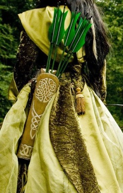 Warrior princess and her Celtic quiver