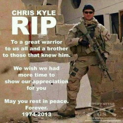 RIP #chriskyle , see you in Valhalla brother #chriskyleday #veteran #usmcvet #honorthefallen