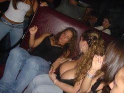 biggestboobguns:  Her huge breasts allowed her to drink a lot more than her similarly sized friends who were not as well endowed.  Here we see the result of such a girl trying to keep up with her.