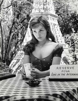 Françoise Brion photo: Sanford H. Roth, sur le tournage de Love in the Afternoon, 1959