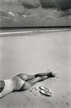 empty beach photo by Jeanloup Sieff, via: all things amazing