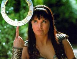 zombiekookie:  deceptivecadence:  Just another reason Xena is too cool.  I love her. &lt;3  I want to watch this show again. Xena was awesome!