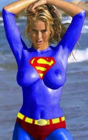 Clint dempsey wife body paint