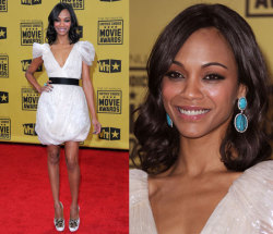 fuckyeahzoesaldana:   Zoe Saldana at the 2010 Critics’ Choice Awards.   Every award show should be required to have Zoe in it in some way shape or form.  Just sayin&rsquo;.