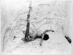Up to and Including Her Limits performance by Carolee Schneemann, Berlin 1976