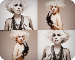 fuckyeahladygaga:   Lady GaGa (by John Wright) March 2010 for Q Magazine   She&rsquo;s absolutely stunning.