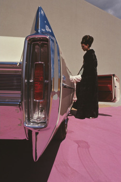 Cadillac de Ville photo by Gene Laurents for Vogue, 1964