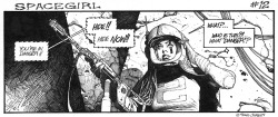 mimikasu:  Spacegirl  Comic by Travis Charest   (via monsterman)