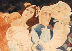 Les Poupées paint by Léon Spilliaert, 1935