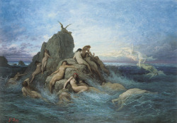 kissiah:  heavymettle:  Les Océanides (Les Naiades de la Mere) by Gustave Doré  