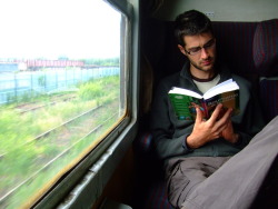 zombiekookie:  hotguysreadingbooks:  The train in Romania has lovely scenery, both outside and inside! (thanks, Mahila!) Think you can do better? Submit  here or                  email hotguysreadingbooks@gmail.com!   xD