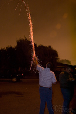 4th of July, 2010:My parents had some family and friends over to celebrate Independence Day, with of course the requisite addition of far too much to eat and drink. Once the sun went down, we fulfilled our national obligation by igniting both legal and