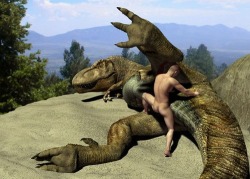 Parchance you protest too much.   I think that is the little human slave boi giving his female domme a good fuck in her cloaca on command.  Don&rsquo;t worry he doesn&rsquo;t get to cum, and if he does she eats him. See! F/m - dino porn! 333images: