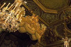 aristocratic-elegance:  fraeuleinheydrich:  fairynobasho:  bluediamond:  sebastianmichaelis:  iminfrance:  Versailles, France The Queens Bedroom      